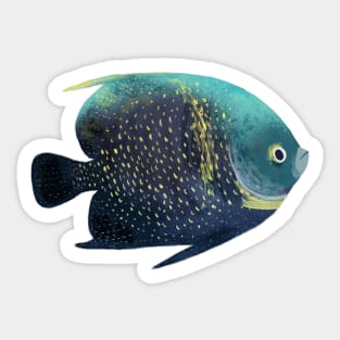 French Angelfish Sticker